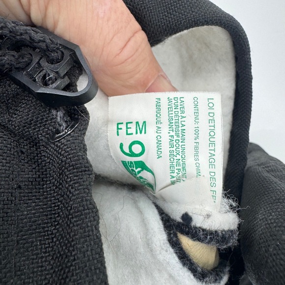 Sorel Kaufman Women's Black Winter Boots Waterproof / Insulated Drawstring Sz 9 - Picture 12 of 13